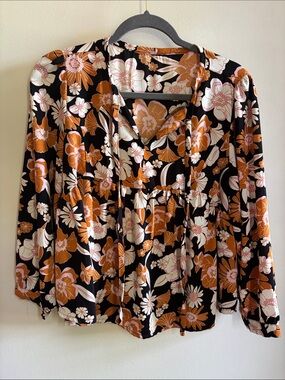 Floral Peasant Blouse
